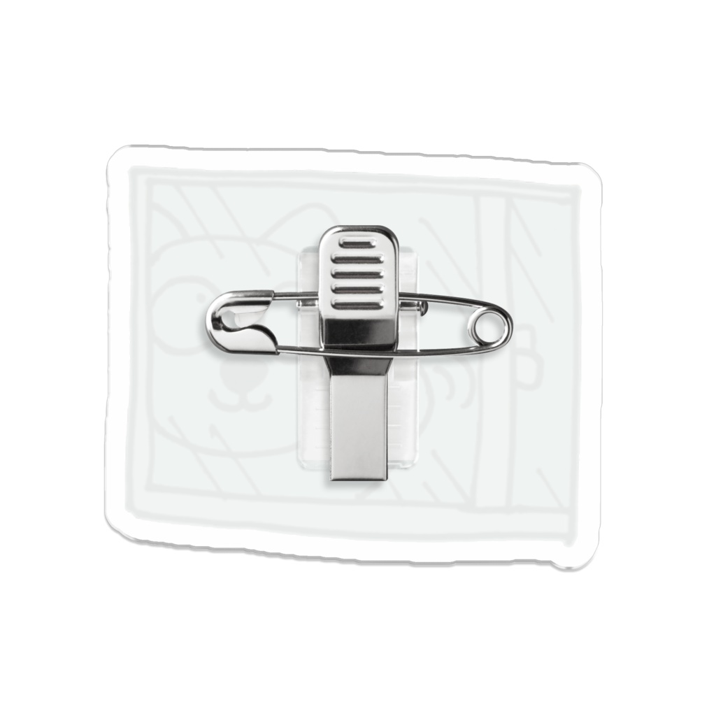 じゆうなぽちゃ猫・ドンドンッ!アクリルバッジ