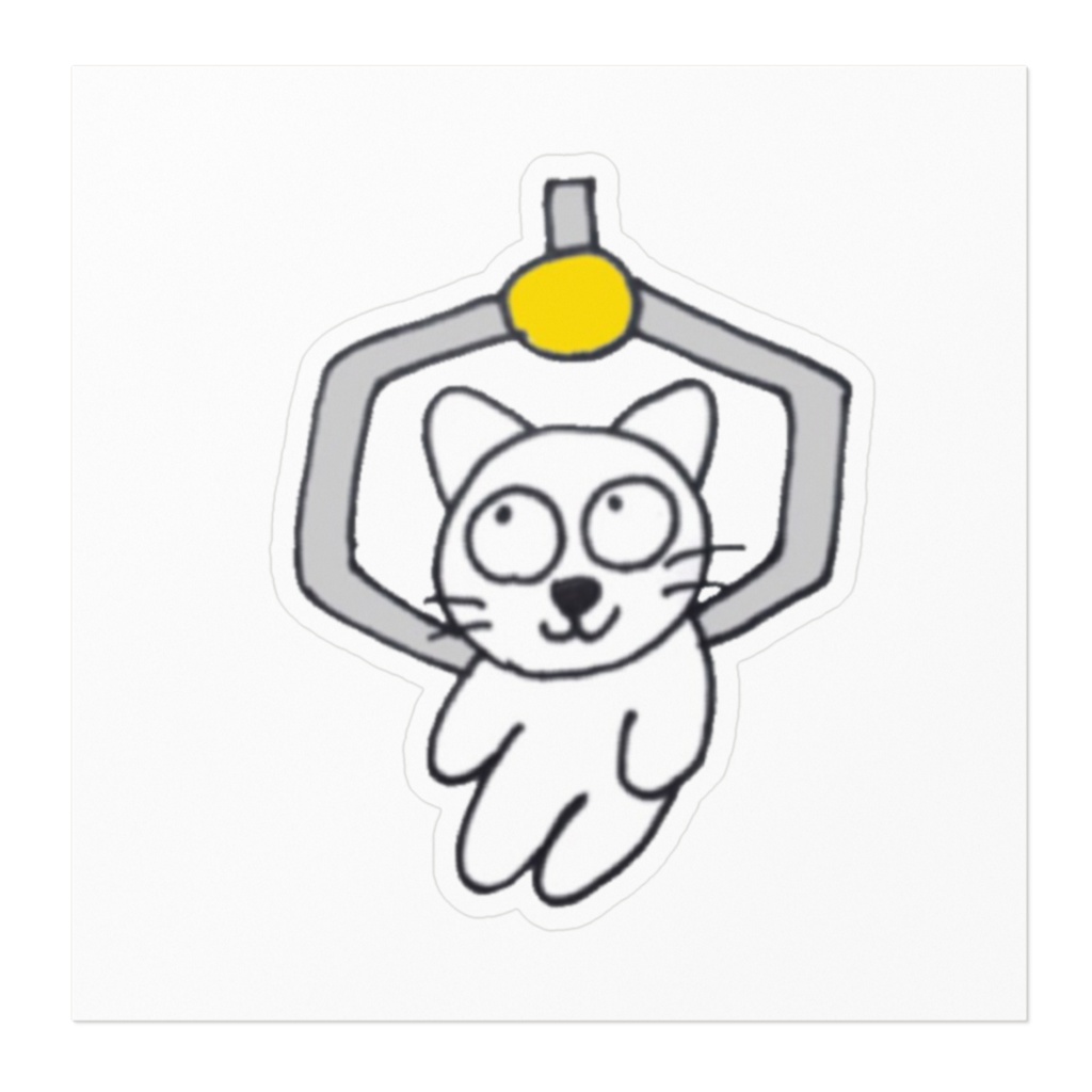 じゆうなぽちゃ猫・クレーンゲーム♪ステッカー