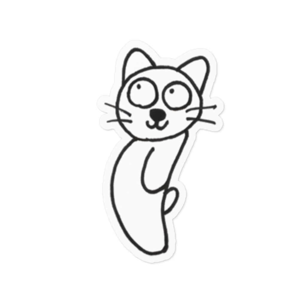 じゆうなぽちゃ猫・ピ〜ン!ステッカー