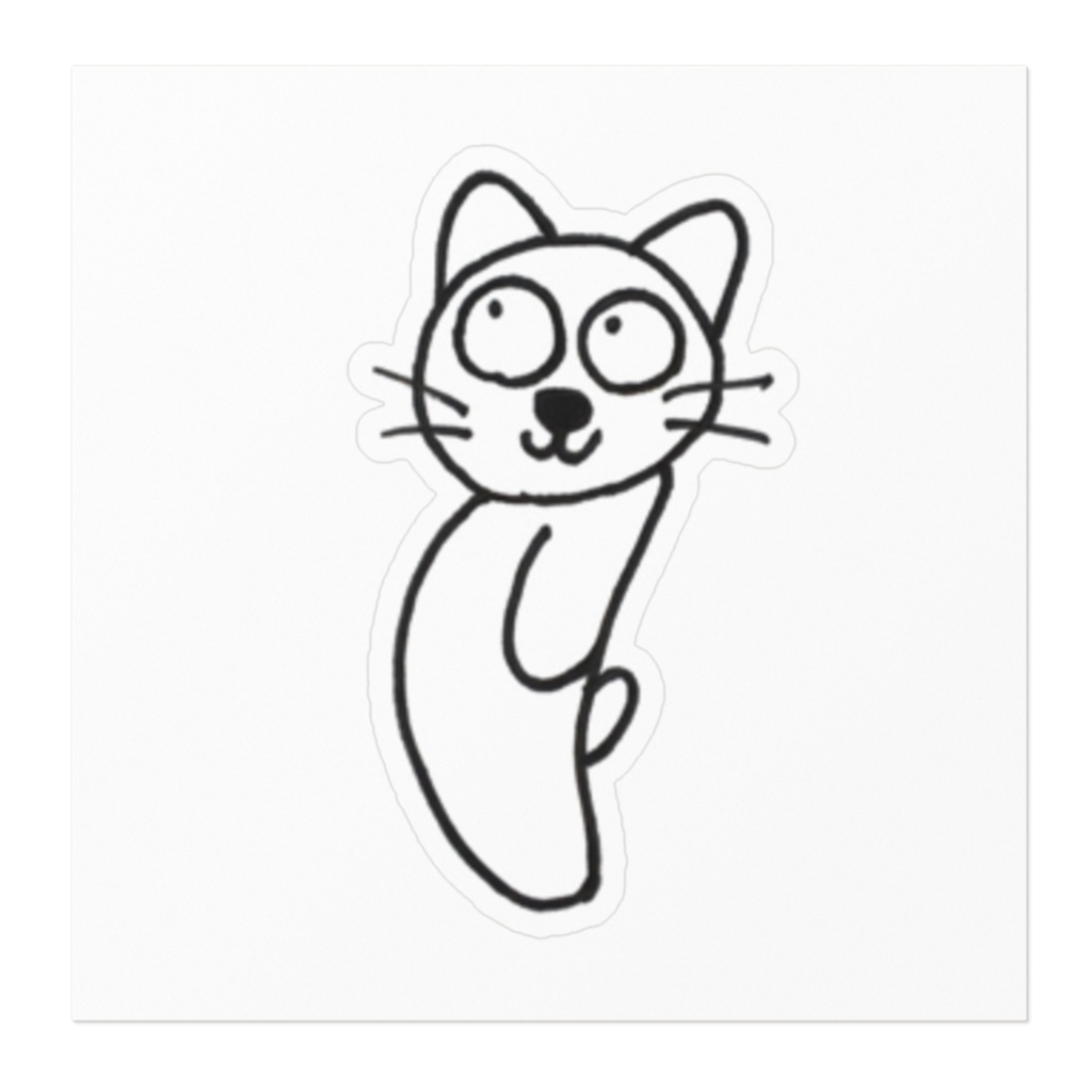 じゆうなぽちゃ猫・ピ〜ン!ステッカー