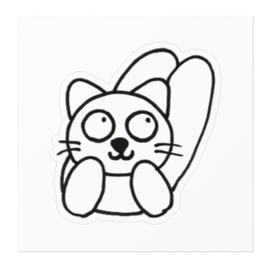 じゆうなぽちゃ猫・ルンルン♪ステッカー