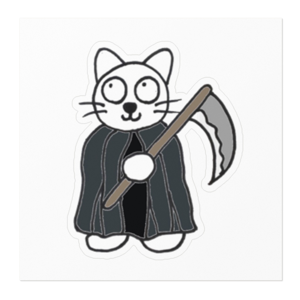 じゆうなぽちゃ猫・死神⁉︎ステッカー