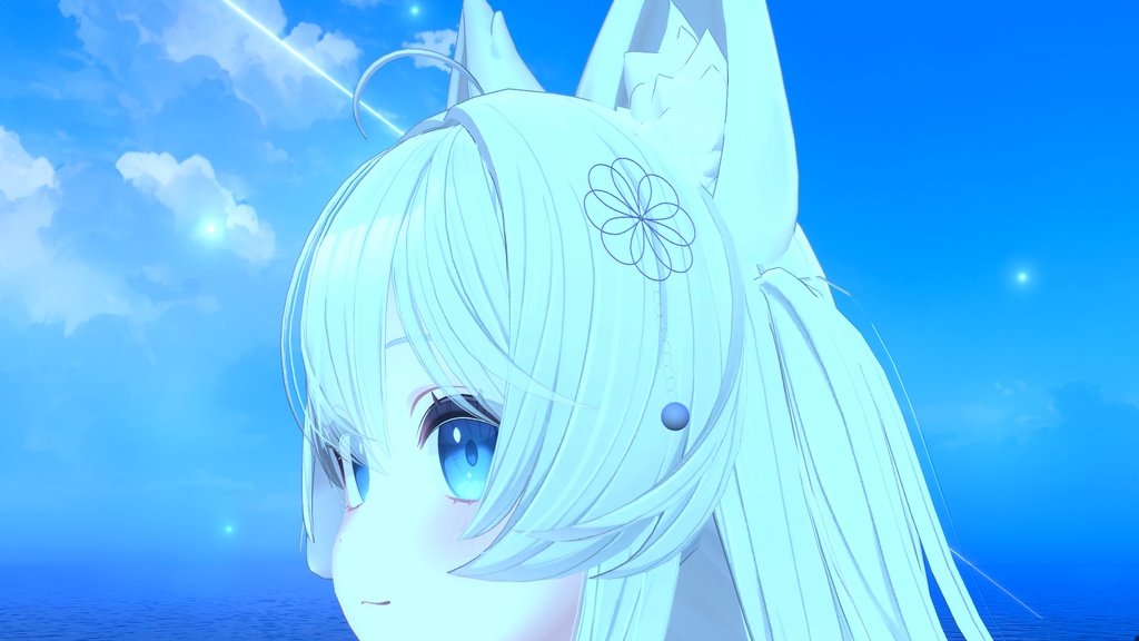 お花の髪飾り