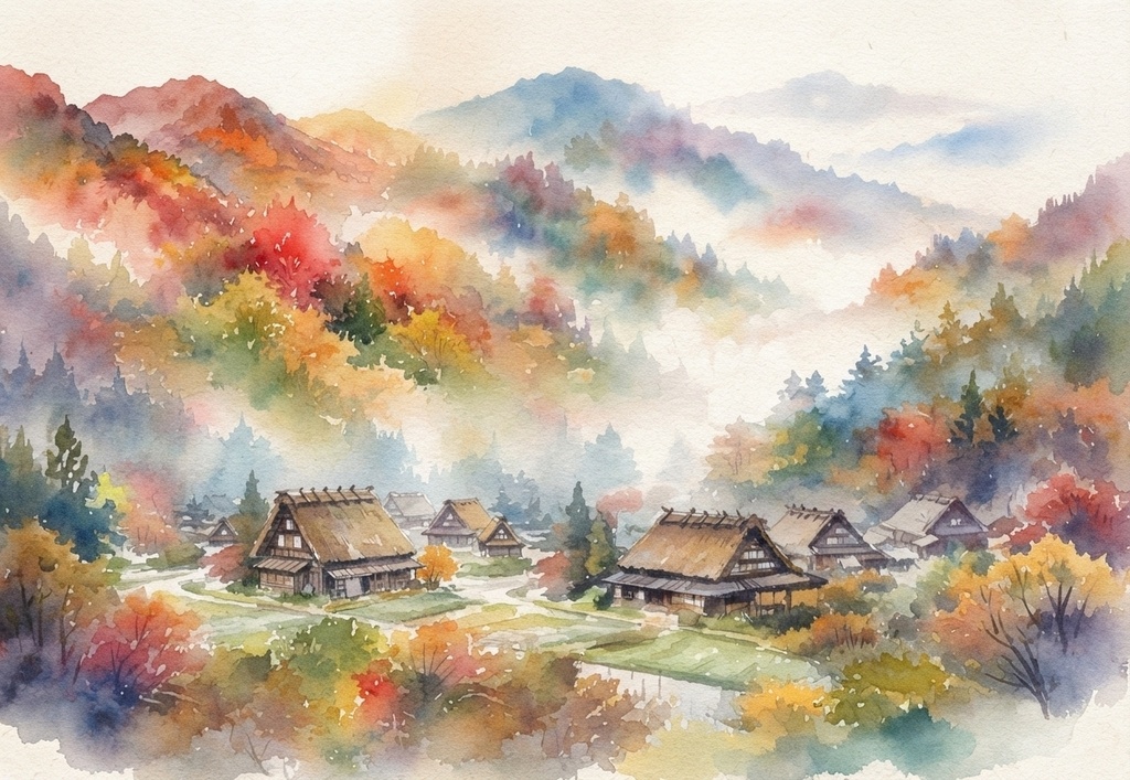 日本の秋 Vol.3|水彩デジタルペーパー 5枚セット|Japanese Autumn Watercolor Digital Paper