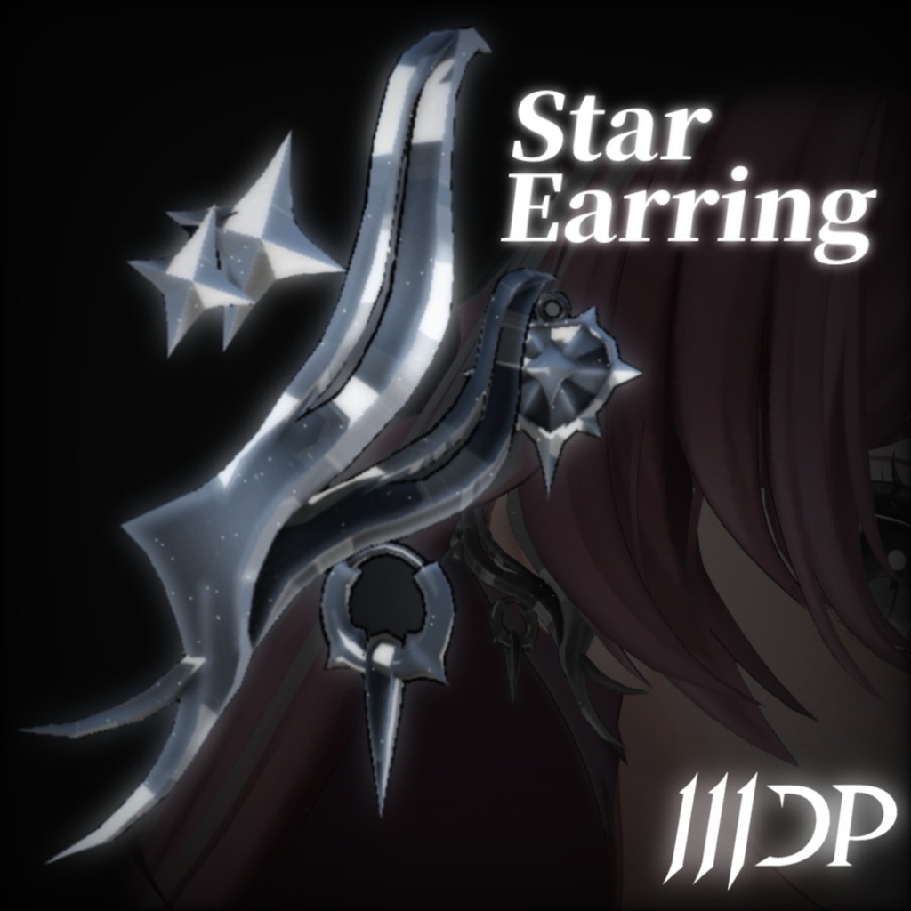 StarEarring【VRchat想定アクセサリー】