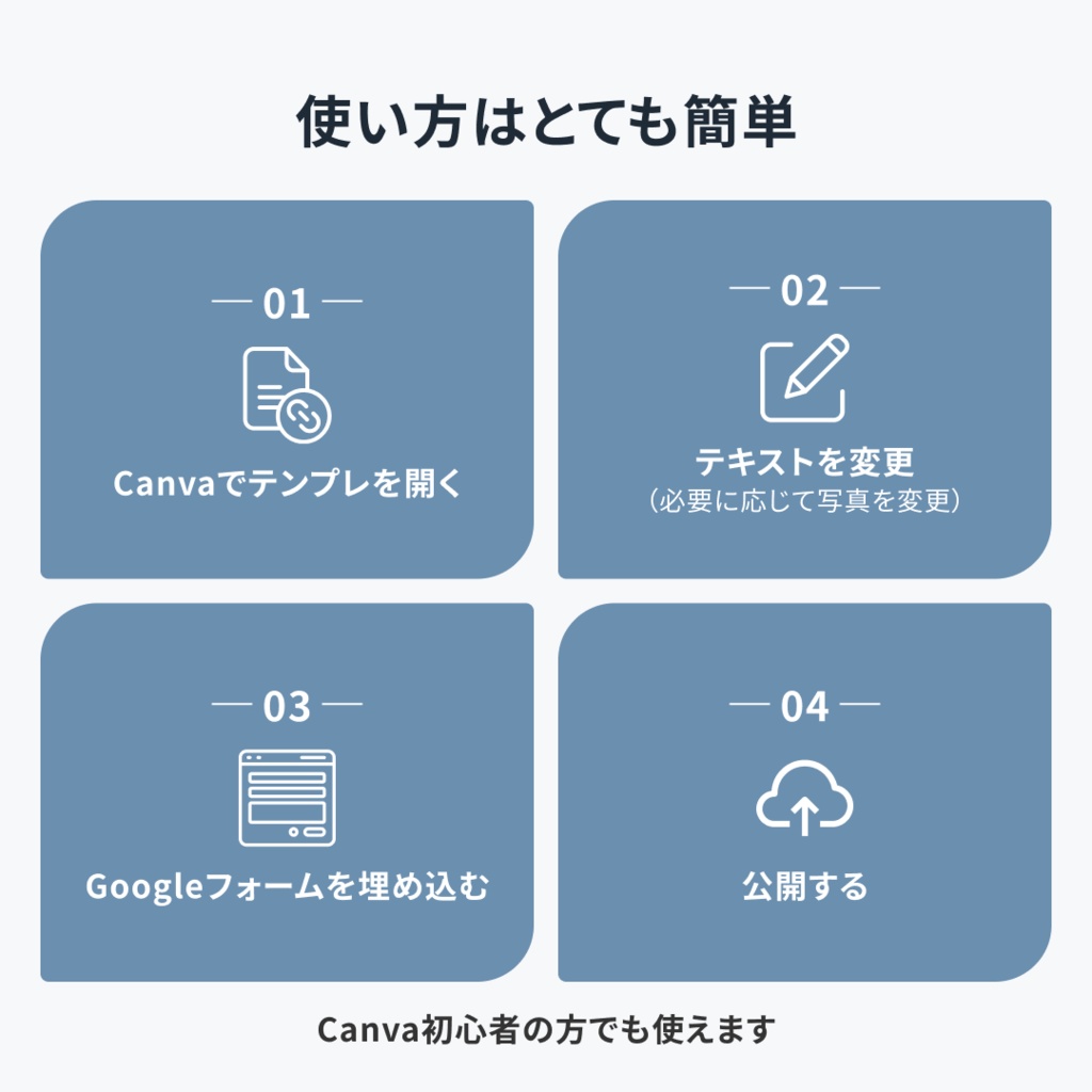 Canva対応|セミナー告知LPテンプレート|完全版・情報をしっかり伝える構成