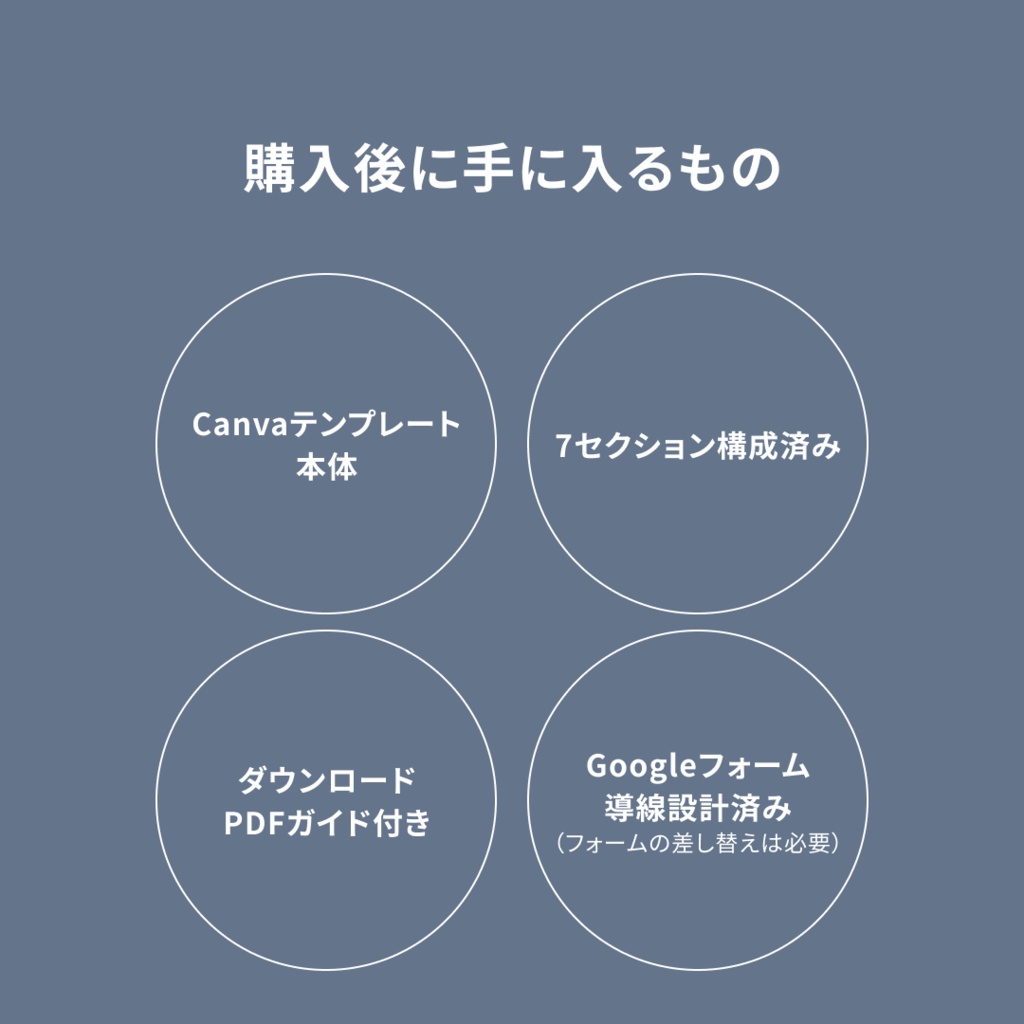 Canva対応|セミナー告知LPテンプレート|構成特化版・写真差し替え不要