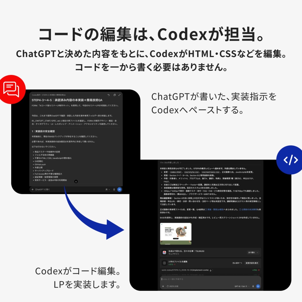 AIでつくるセミナーLP制作キット|ChatGPT・Codex対応