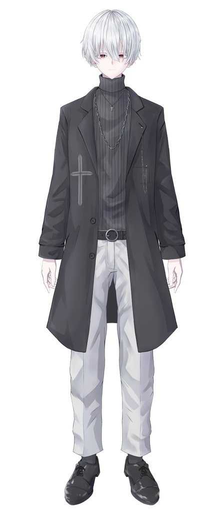 【汎用モデル】吸血鬼っぽい男性【表情差分付き】