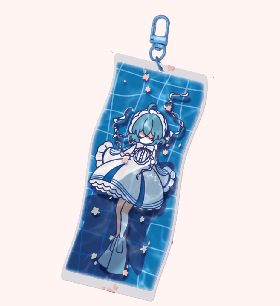 でか水面アクリルキーホルダー