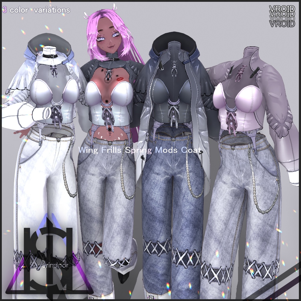 Wing Frills Spring Mods Coat set【VRoid】