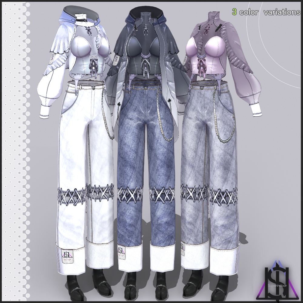 Wing Frills Spring Mods Coat set【VRoid】