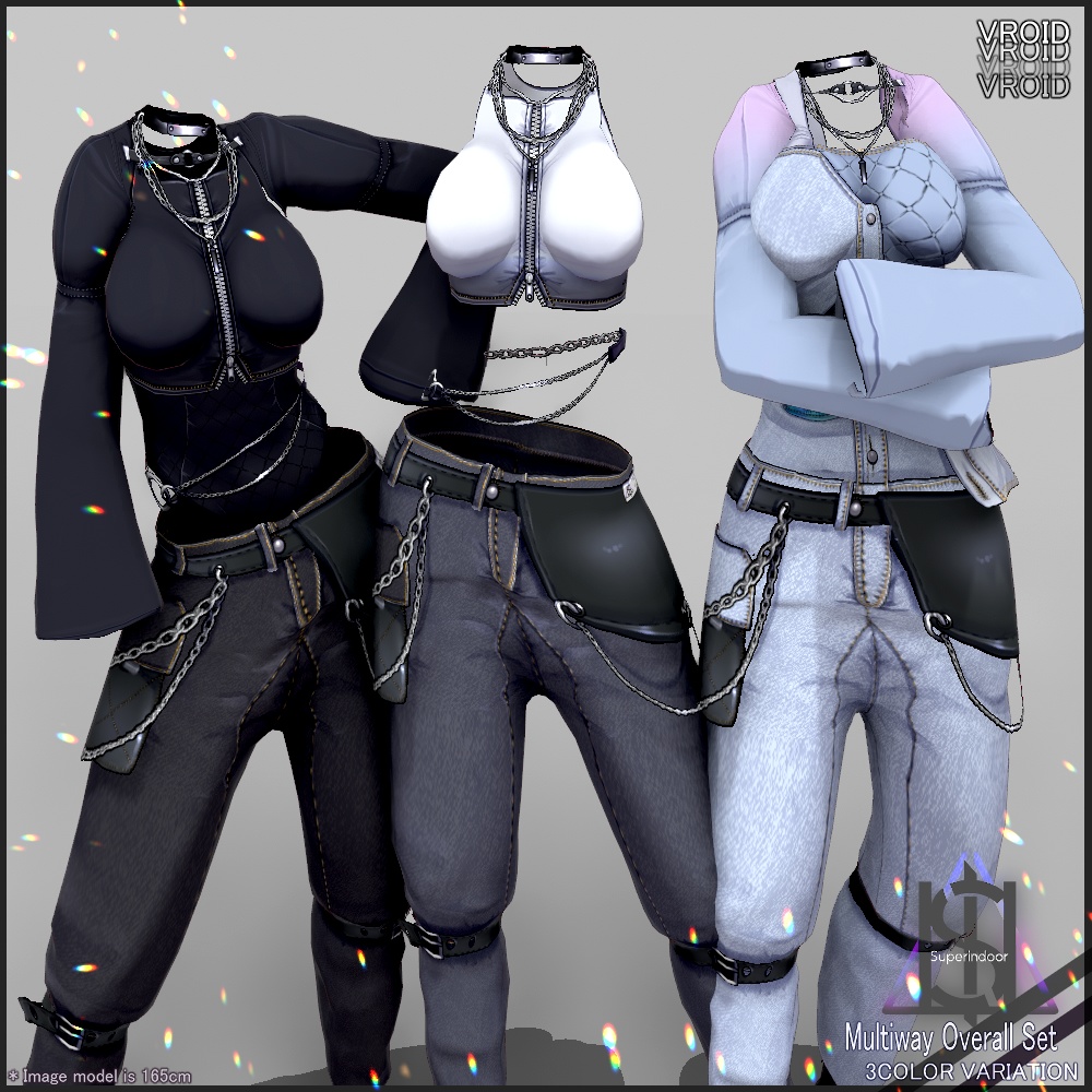 Multiway Overall set【VRoid】Female