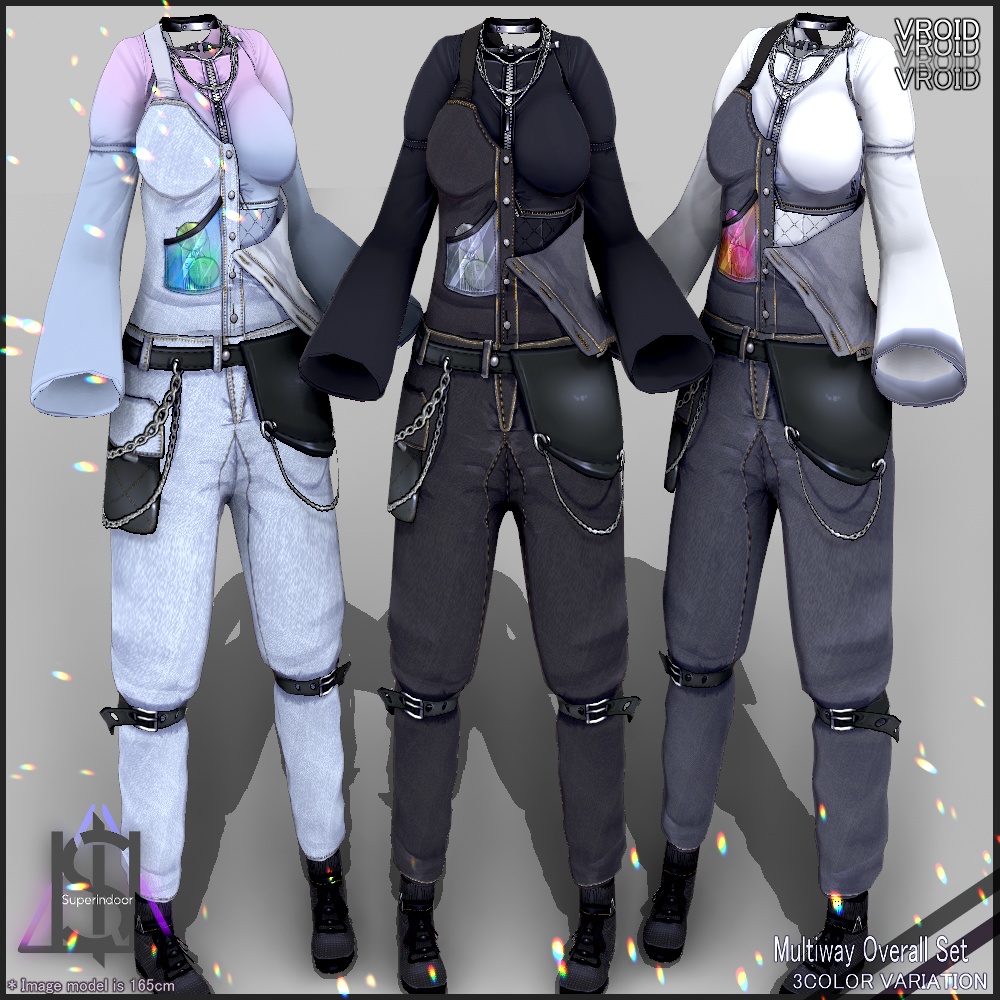 Multiway Overall set【VRoid】Female