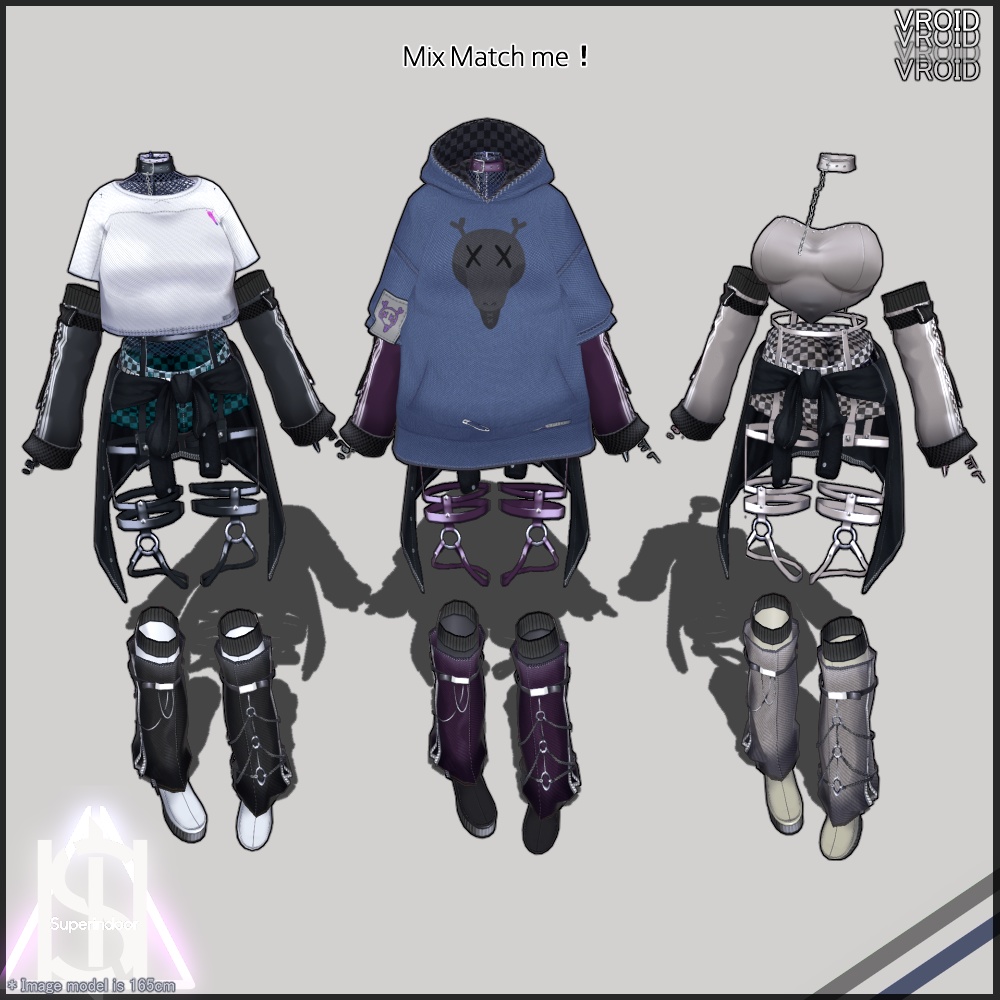 Checkered Casual【VRoid】