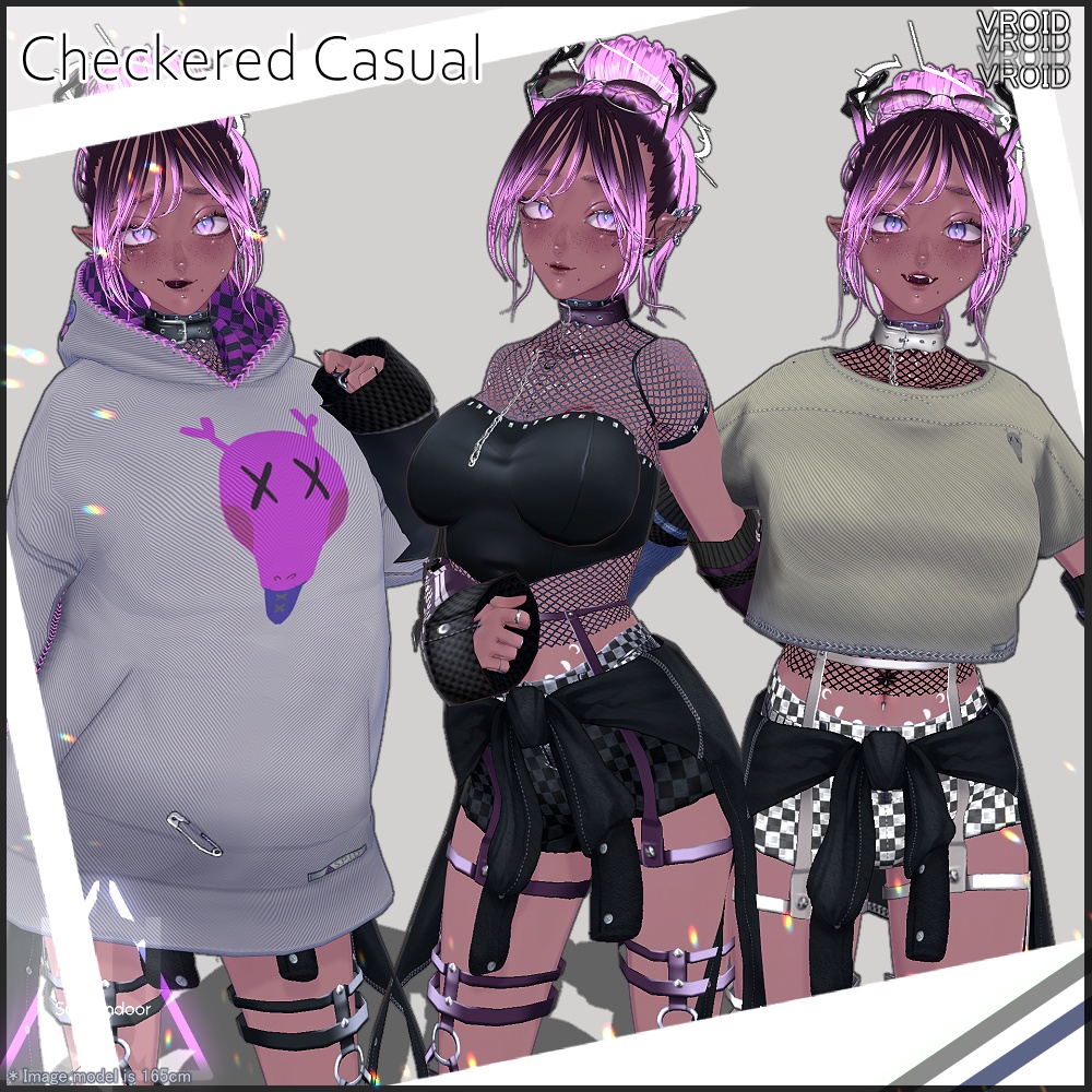 Checkered Casual【VRoid】