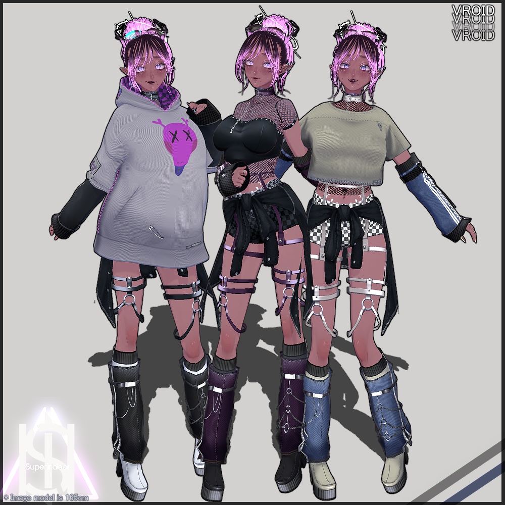 Checkered Casual【VRoid】