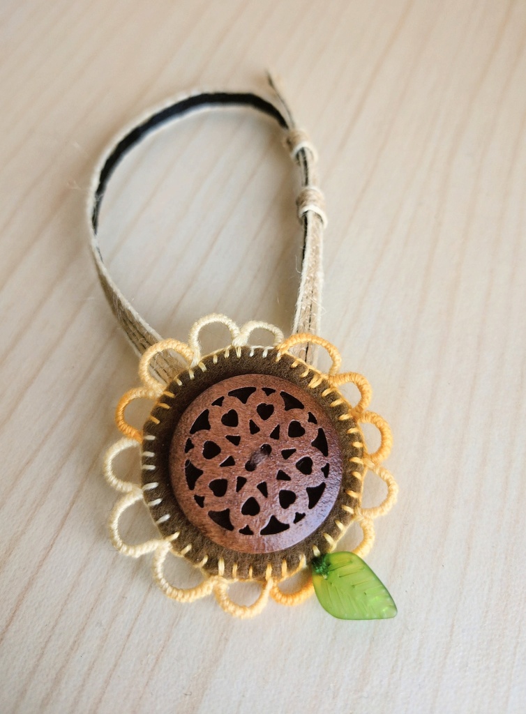 ぬい小物 向日葵モチーフポシェット