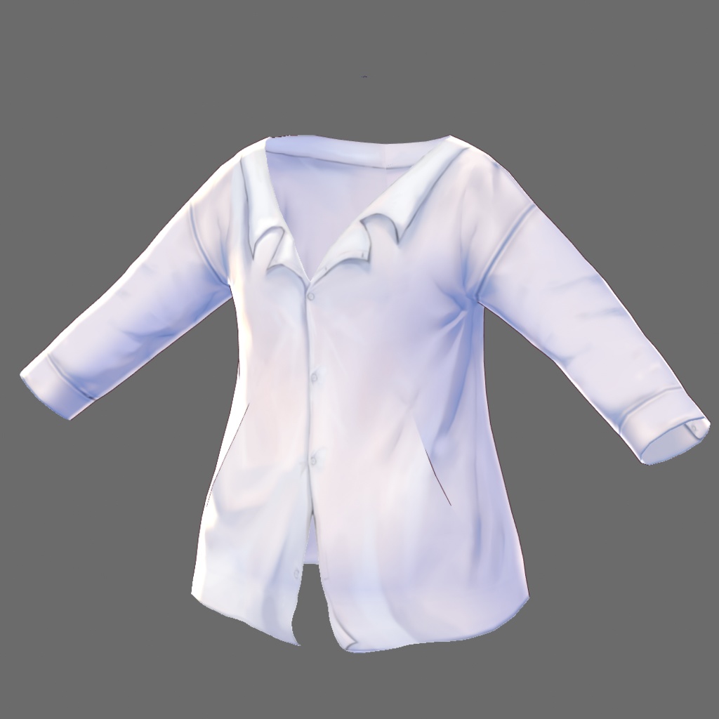 【VRoid用テクスチャ】彼シャツ【パーカー用】