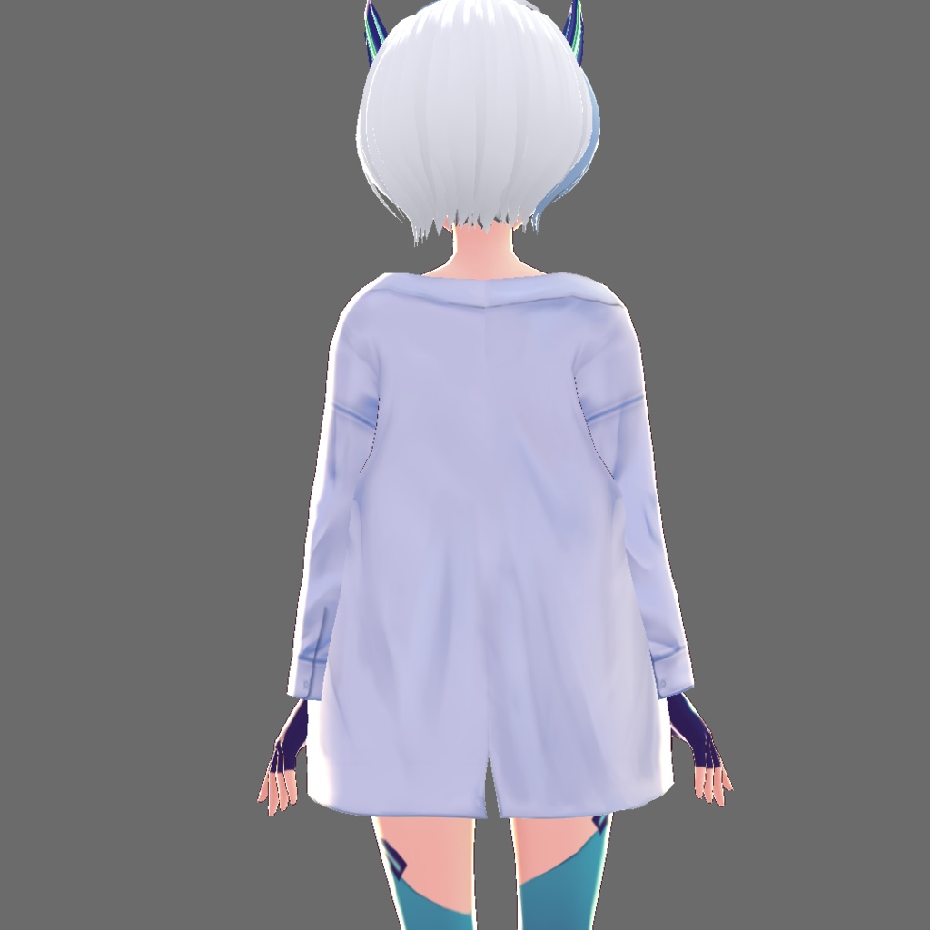 【VRoid用テクスチャ】彼シャツ【パーカー用】