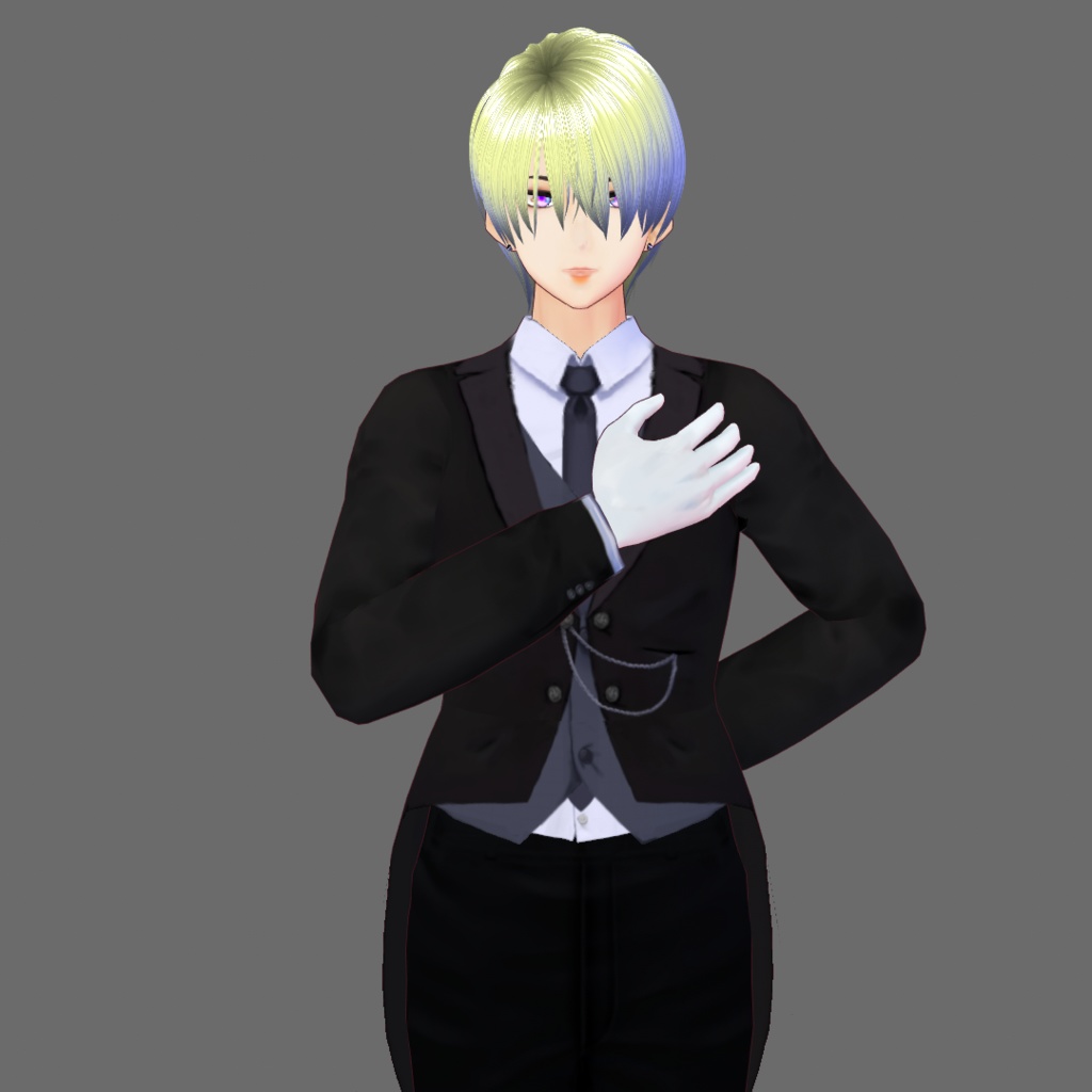 【VRoidテクスチャ】ワンピース用執事服