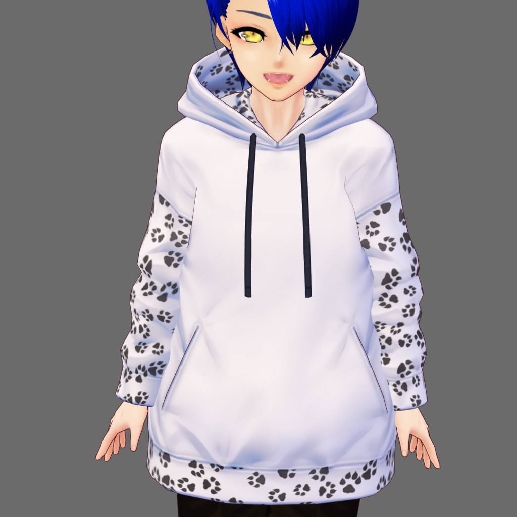 【VRoid用テクスチャ】ニクキュウパーカー&スニーカーセット【試着有】