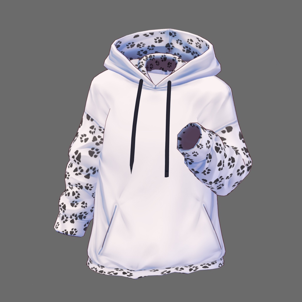 【VRoid用テクスチャ】ニクキュウパーカー&スニーカーセット【試着有】