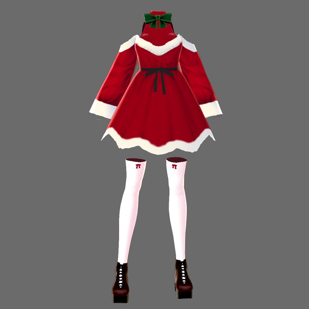 【VRoid用テクスチャ】クリスマス衣装セット