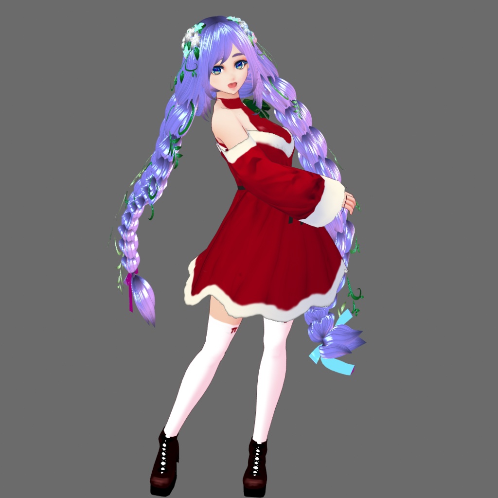 【VRoid用テクスチャ】クリスマス衣装セット