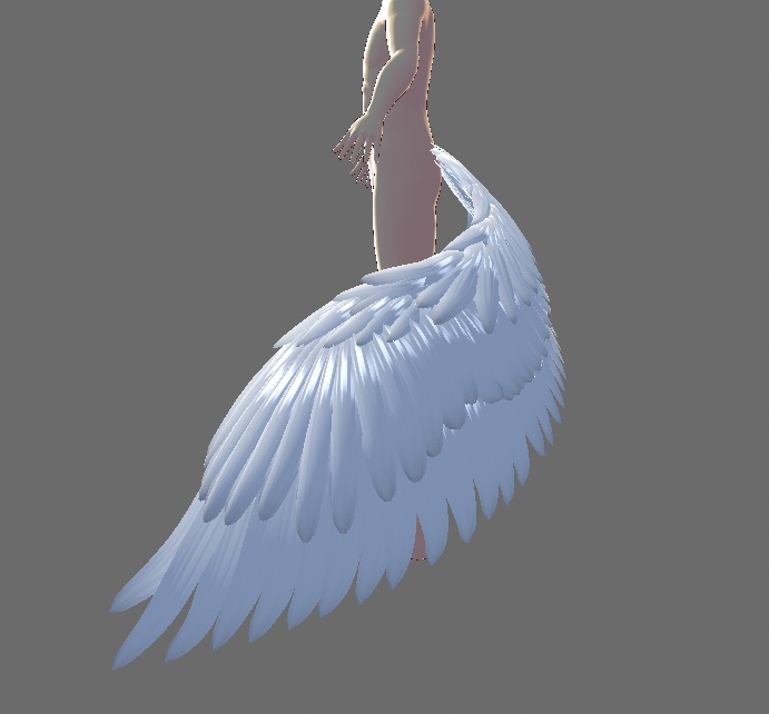 【VRoidデータ】腰辺りの翼【Bell-One】