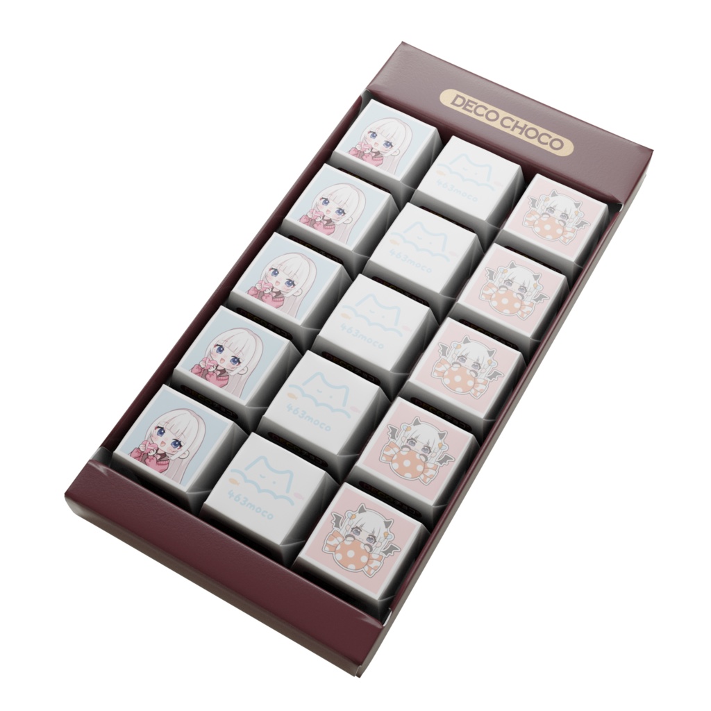 ꒰ 期間限定 ꒱ バレンタイン限定グッズ！DECOチョコ ꒰ しろみもこ ꒱