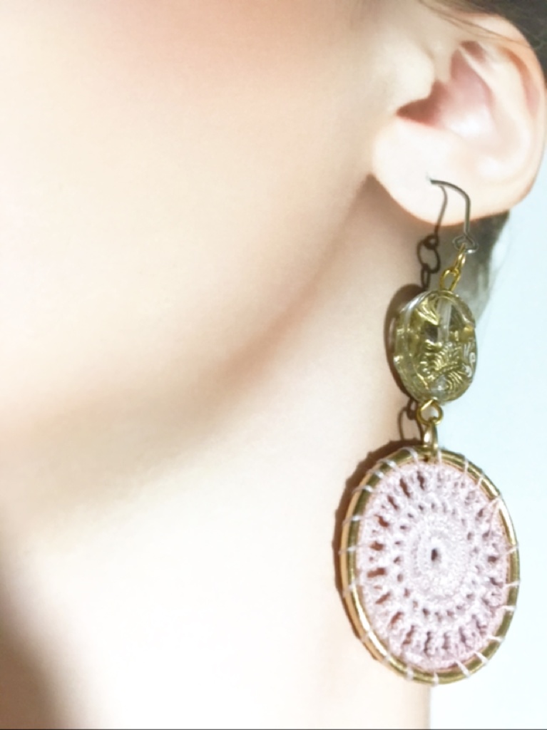 クロッシェ編みコ〜スターピアス