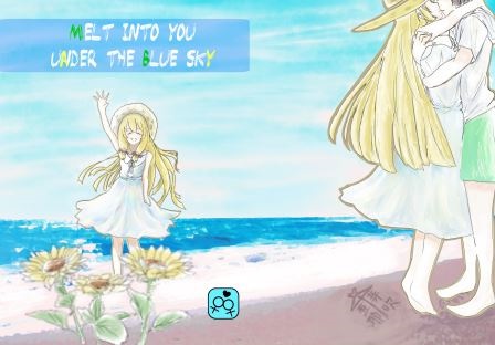 Melt into you under the blue sky