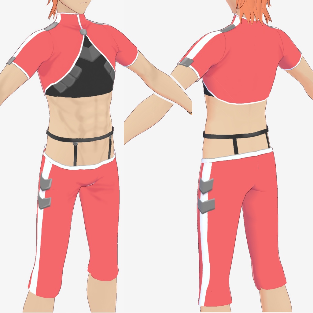 【無料】Vroid用衣装「メタロニックスポーティコーデ」