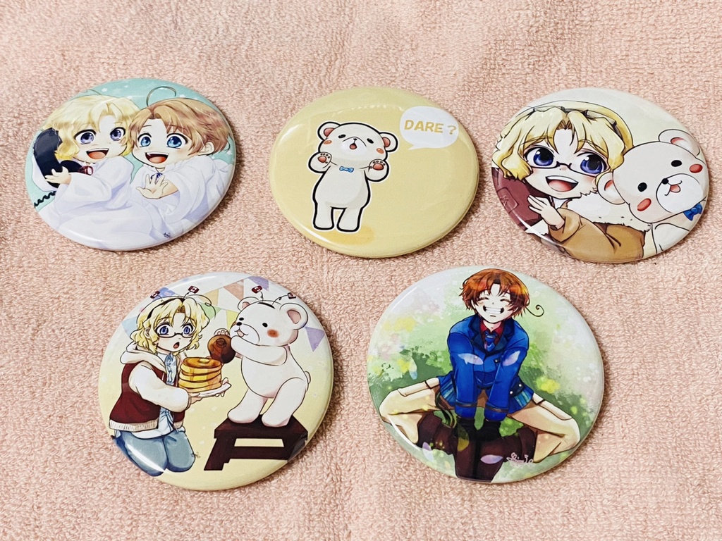 ヘタリア缶ミラー(5種)