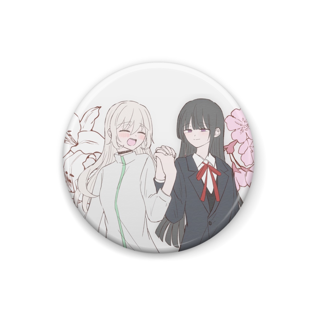 さくら＆ゆり　缶バッジ