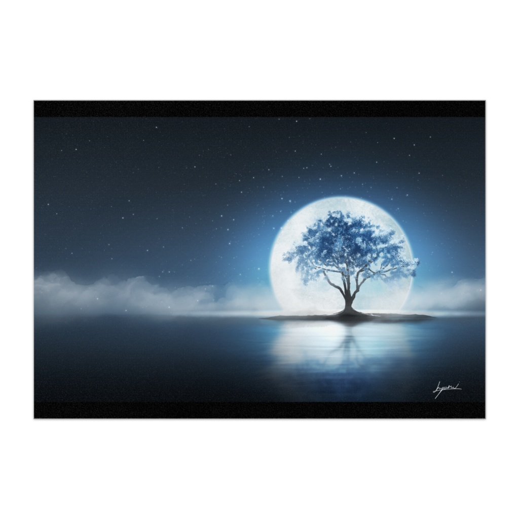 パネル【白月の樹】