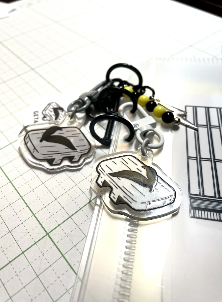 下駄ダイカットチャーム