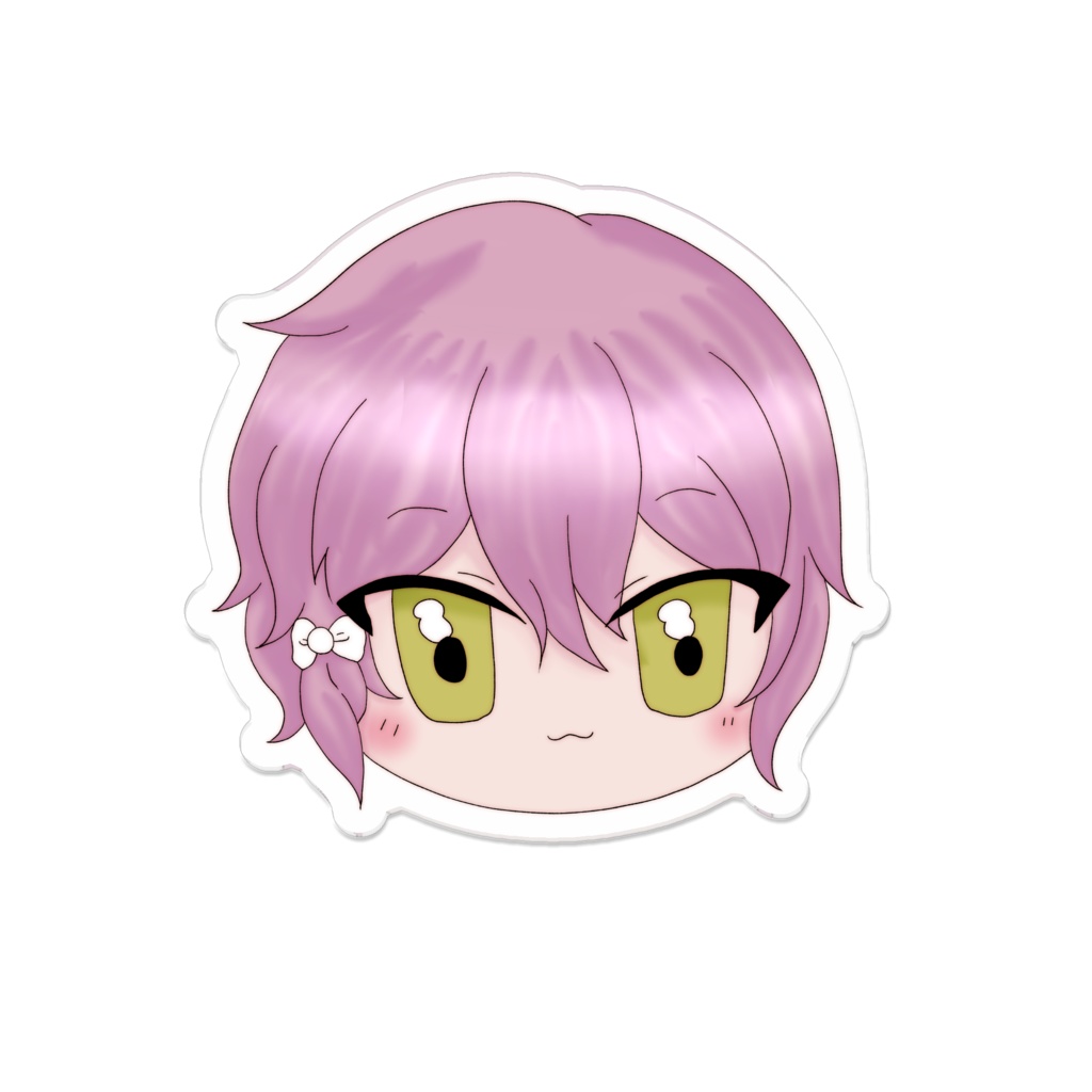 謎島友 アクリルバッジ