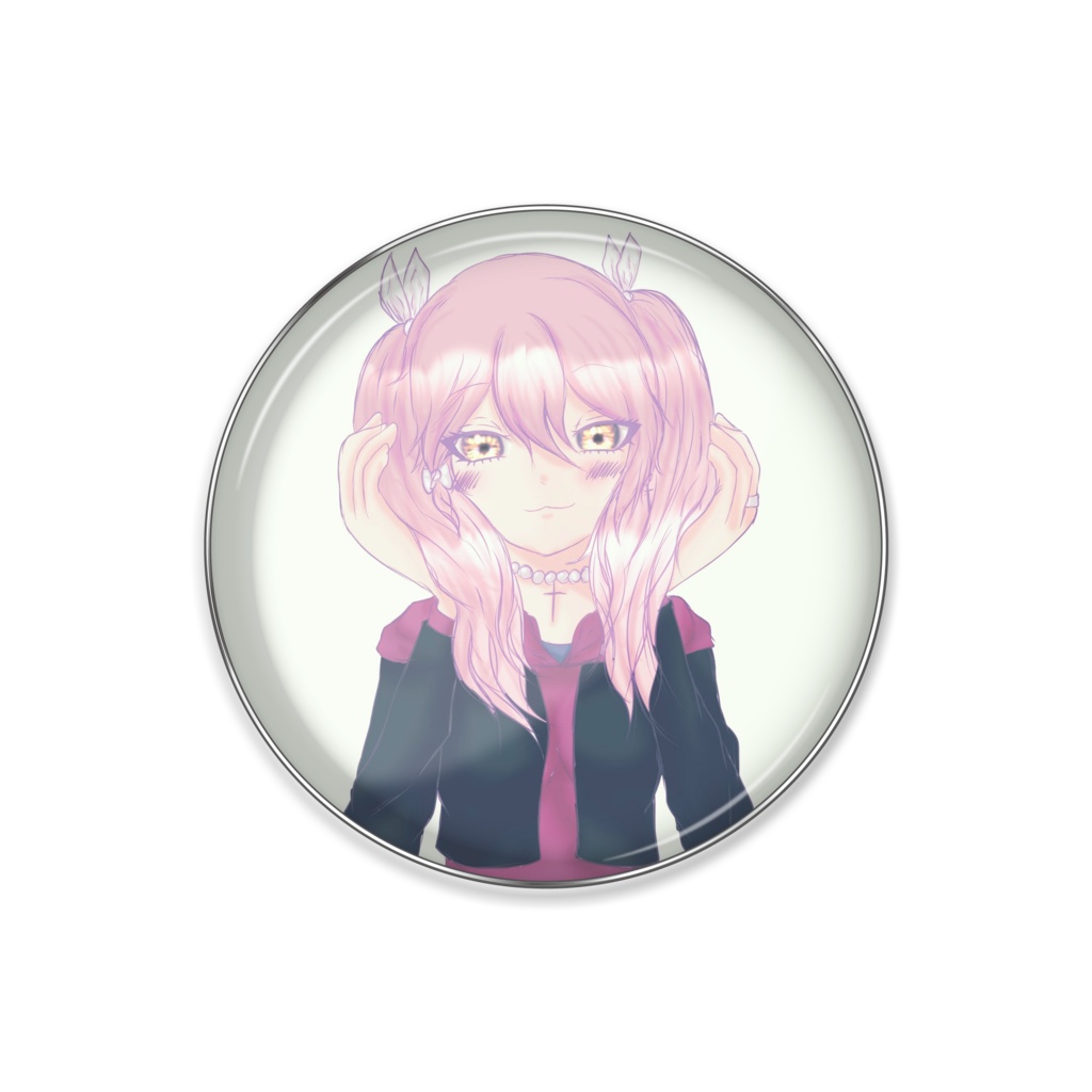 謎島友♀ ピンバッジ