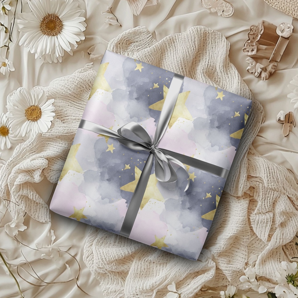 琥珀×宝石トーン 星と惑星のシームレスパターン12種|Celestial Chic Vol.2 Gilded Twilight