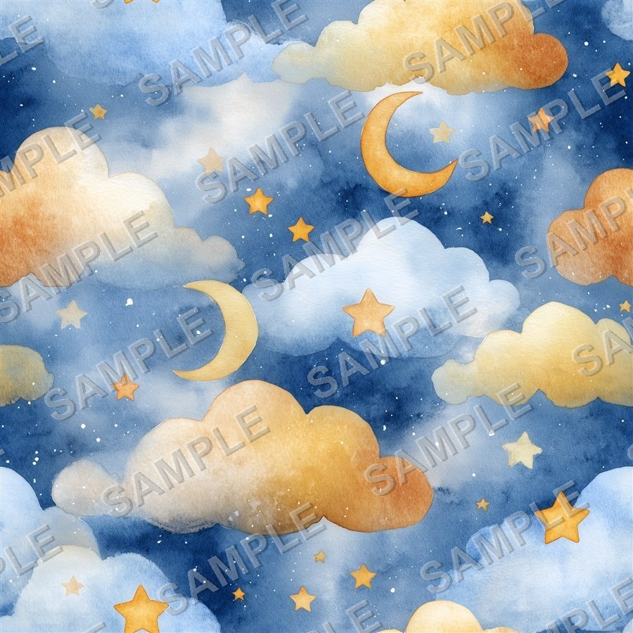 くすみカラー×アンティークゴールドの星柄12種|Celestial Chic Vol.4 Muted Starlight