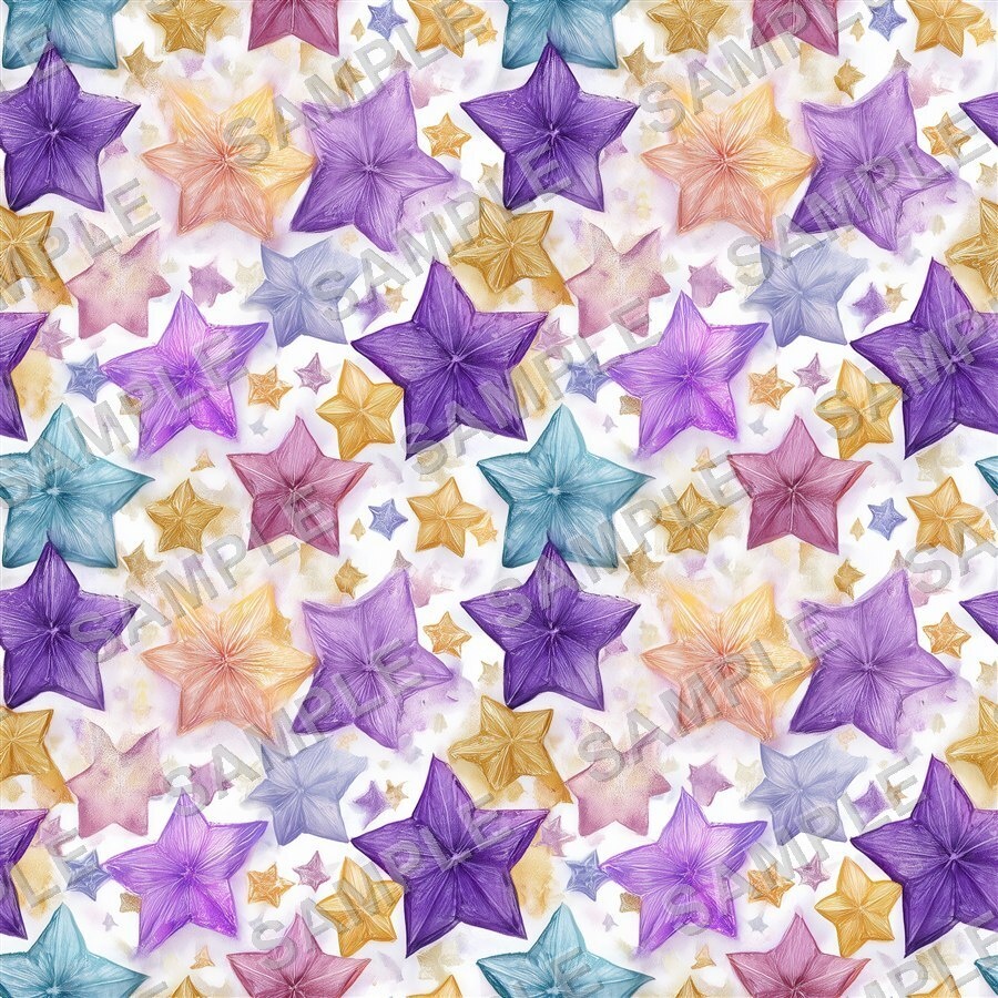 くすみカラー×アンティークゴールドの星柄12種|Celestial Chic Vol.4 Muted Starlight