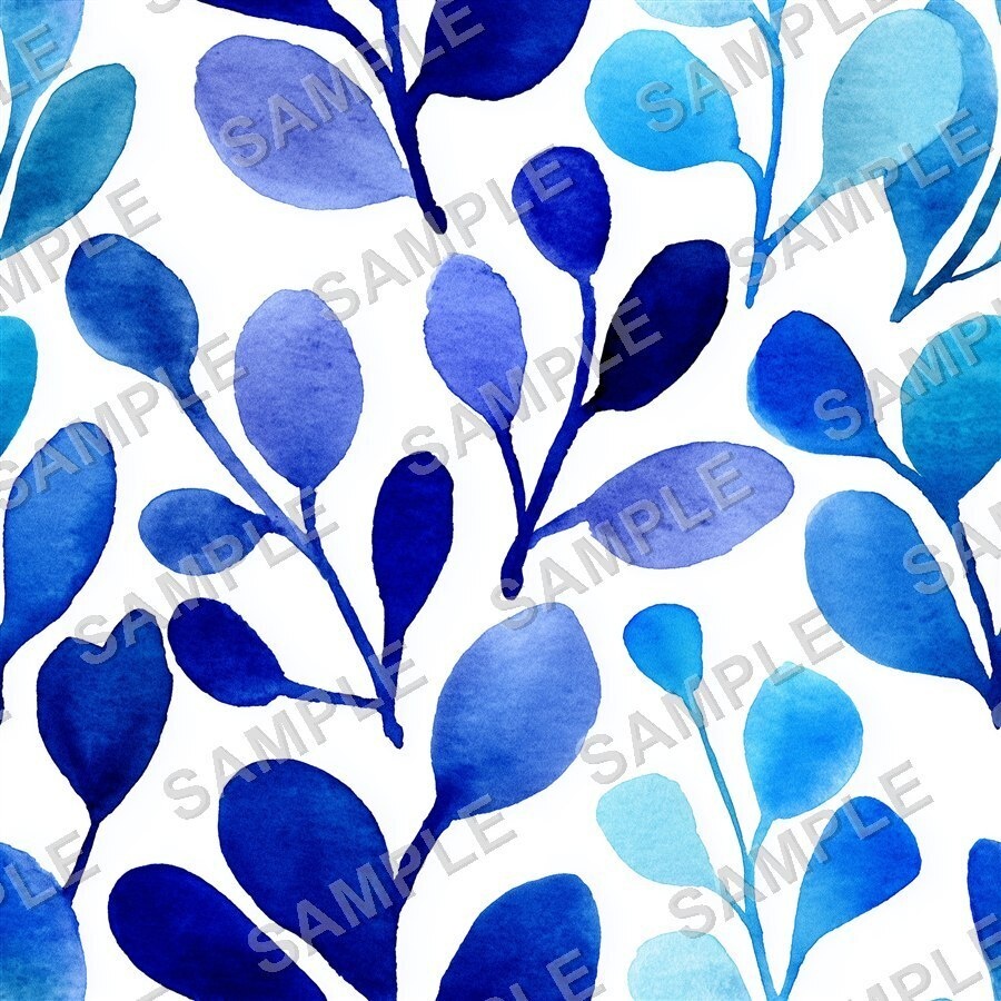 ティール×ブルーの大胆な花柄24種 │ BoldBlooms Vol.1 TealBlue