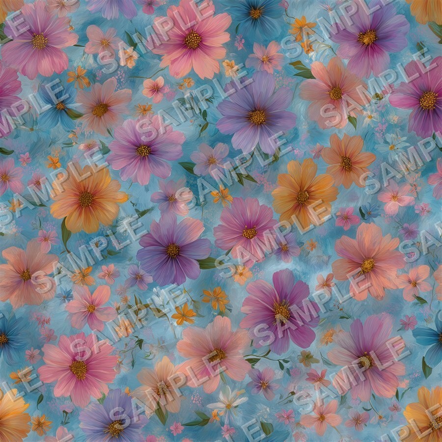 ベリー×プラムの大胆な花柄24種│BoldBlooms Vol.2 BerryPlum