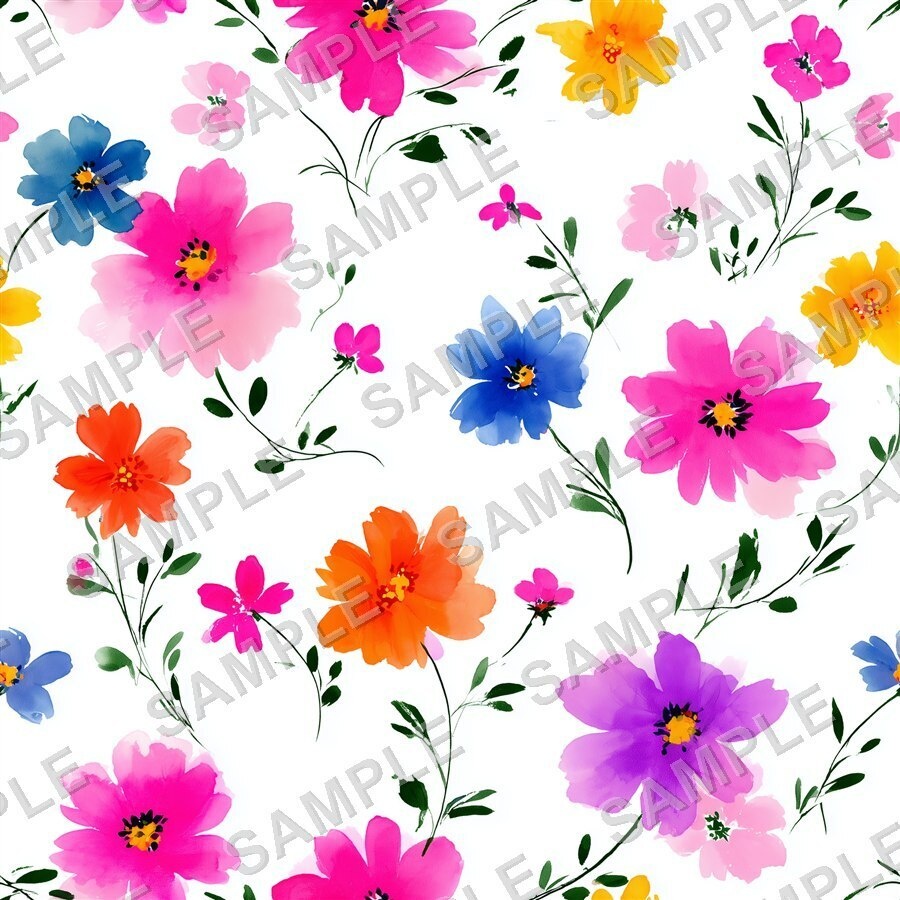 ベリー×プラムの大胆な花柄24種│BoldBlooms Vol.2 BerryPlum