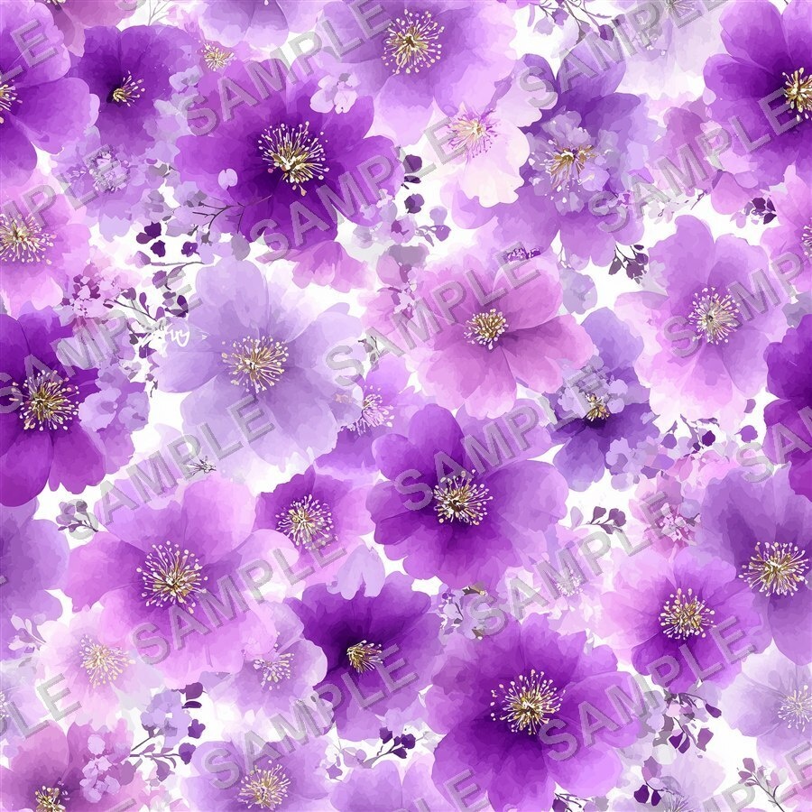 ベリー×プラムの大胆な花柄24種│BoldBlooms Vol.2 BerryPlum
