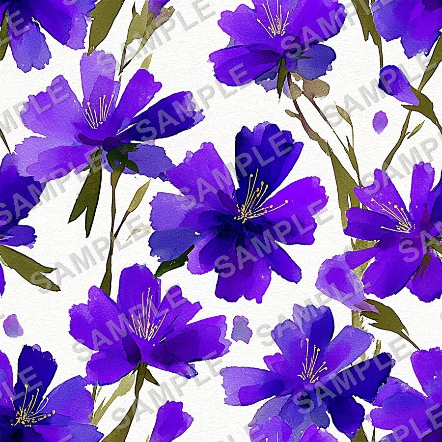 ベリー×プラムの大胆な花柄24種│BoldBlooms Vol.2 BerryPlum