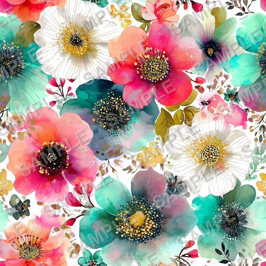 ベリー×プラムの大胆な花柄24種│BoldBlooms Vol.2 BerryPlum