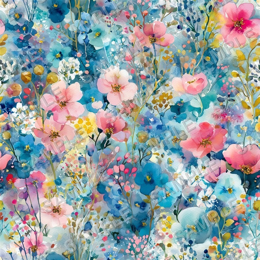 ビビッドレインボーの大胆な花柄24種│BoldBlooms Vol.3 Rainbow